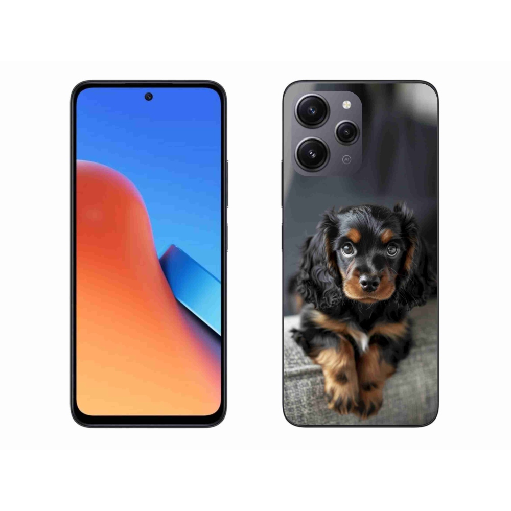 Gélový kryt mmCase na Xiaomi Redmi 12 - roztomilý dlhosrstý jazvečík