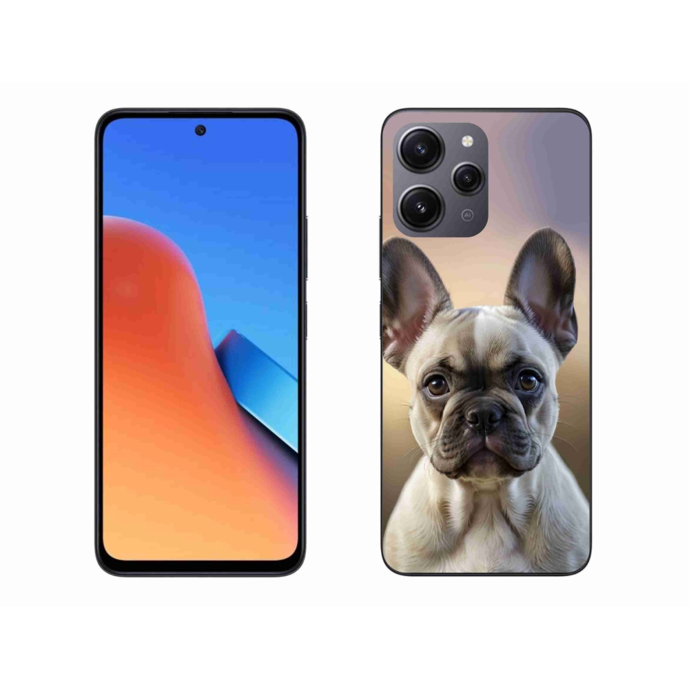 Gélový kryt mmCase na Xiaomi Redmi 12 - roztomilý francúzsky buldoček