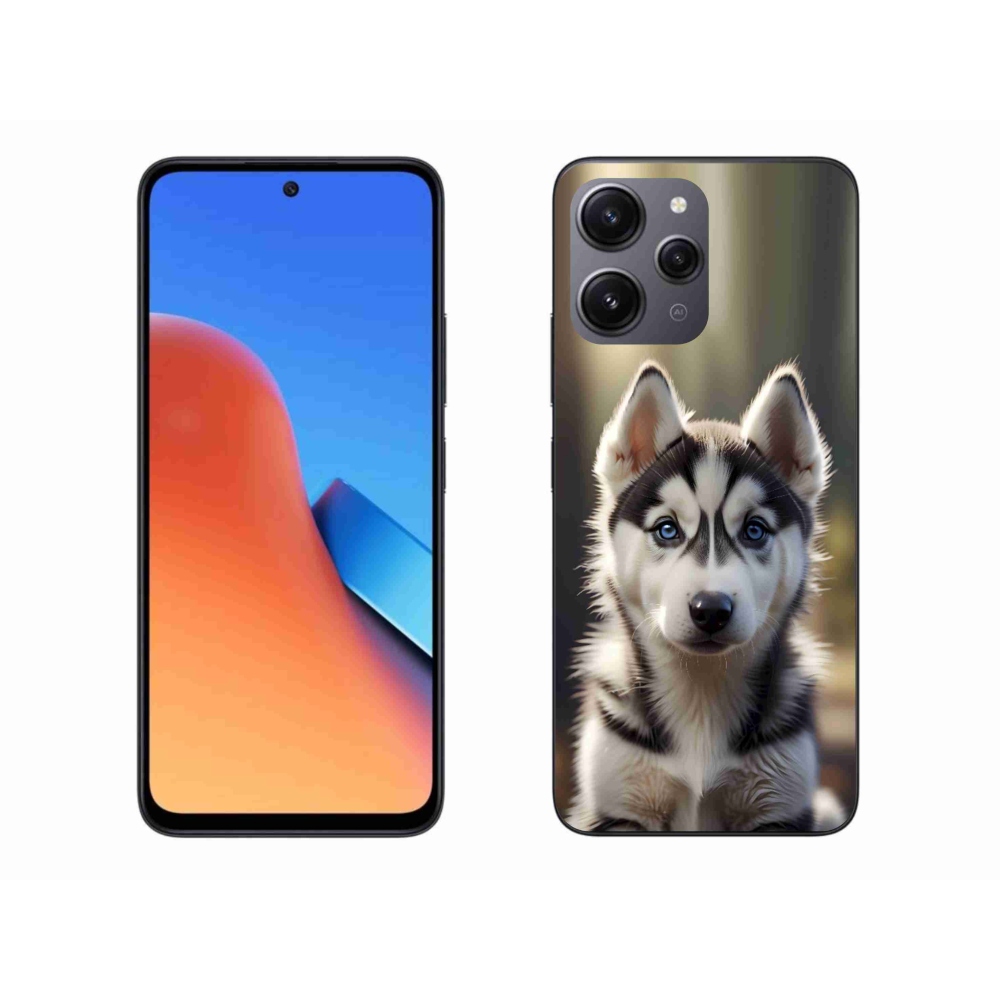 Gélový kryt mmCase na Xiaomi Redmi 12 - roztomilý sibírsky husky