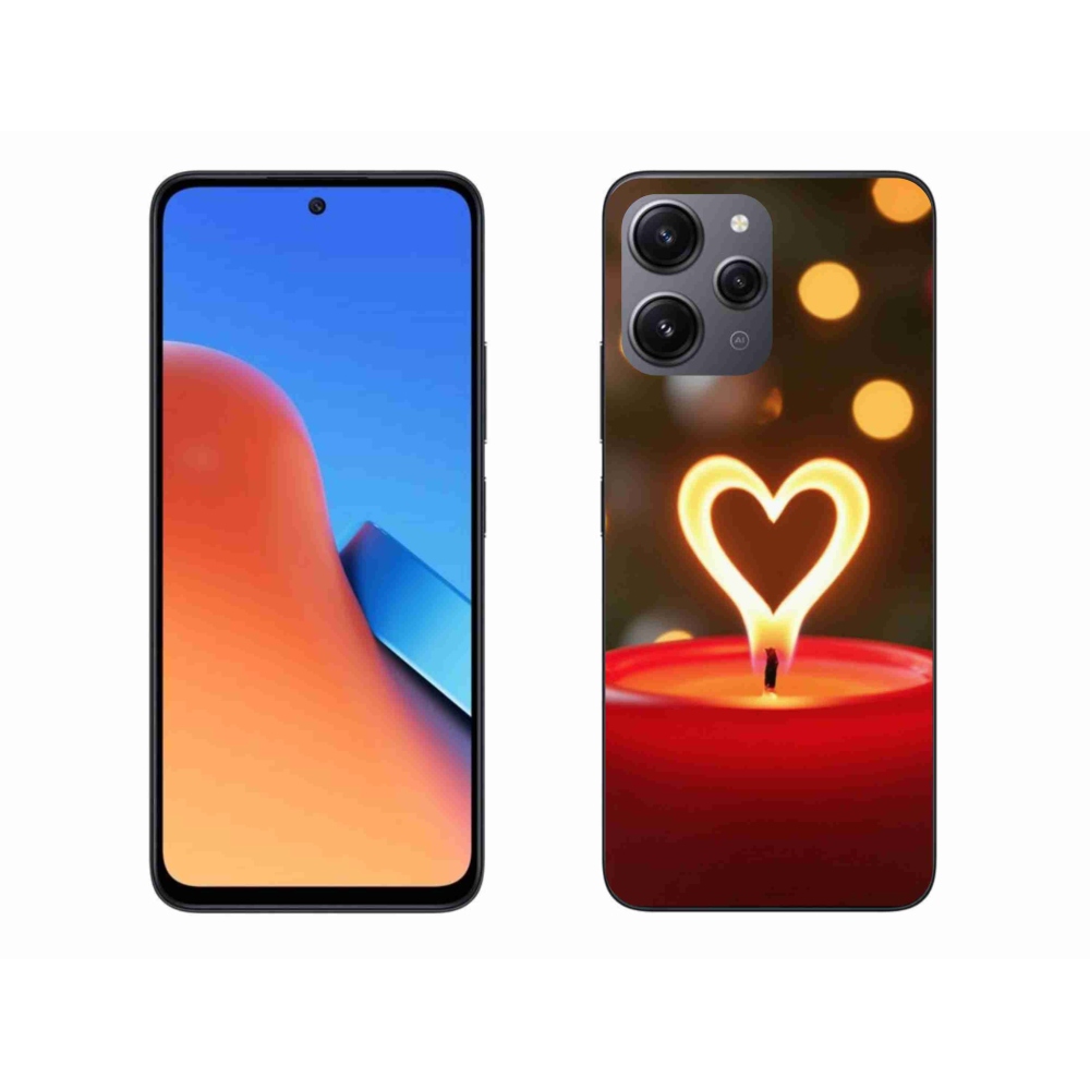 Gélový kryt mmCase na Xiaomi Redmi 12 - srdce z plameňa