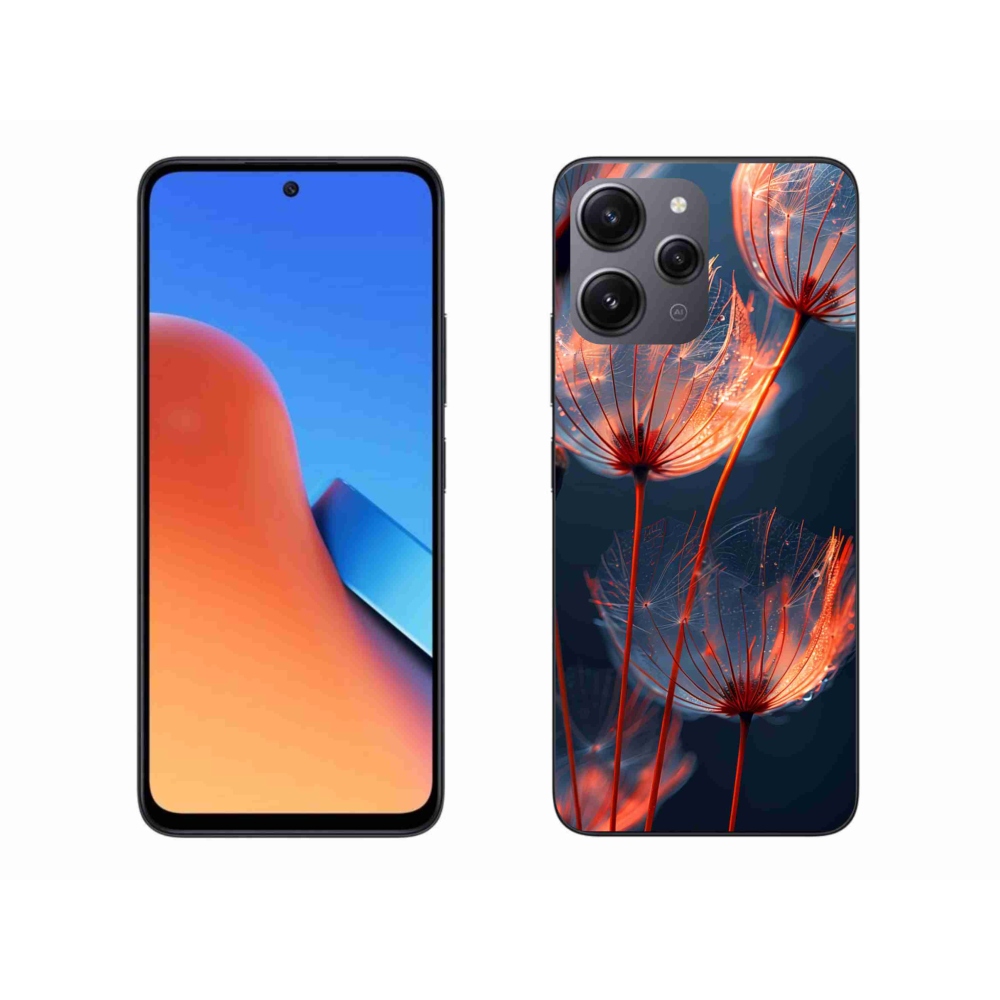 Gélový kryt mmCase na Xiaomi Redmi 12 - svetielkujúce páperie