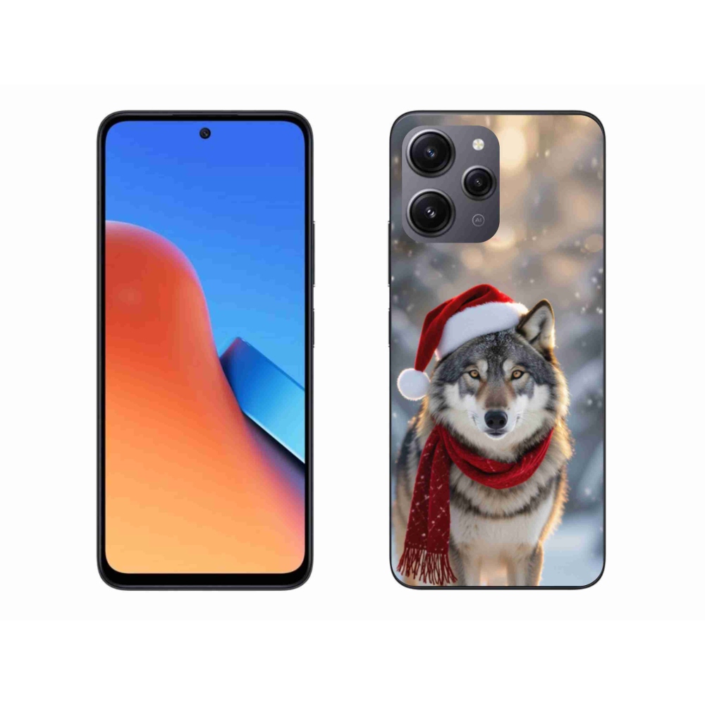 Gélový kryt mmCase na Xiaomi Redmi 12 - vianočný vlk