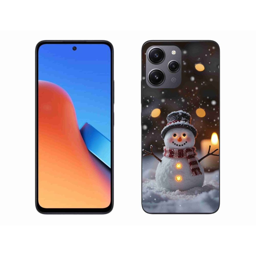 Gélový kryt mmCase na Xiaomi Redmi 12 - veselý snehuliak