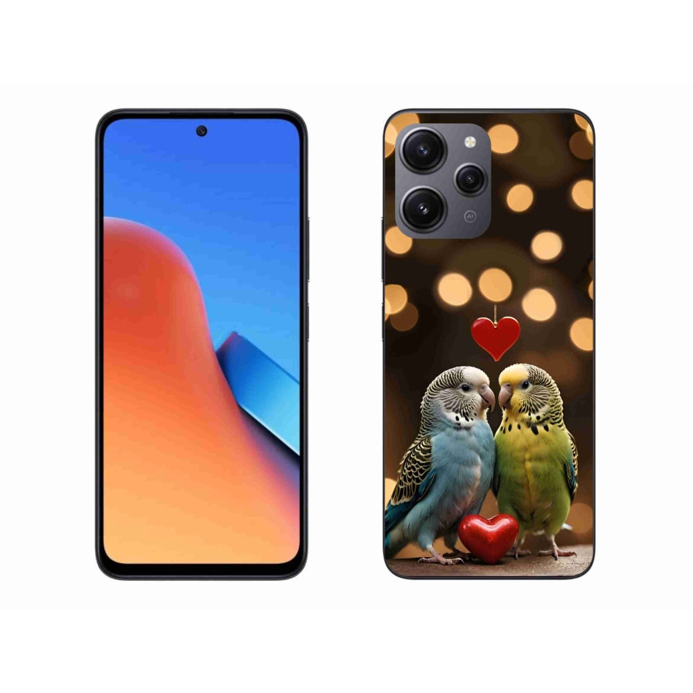 Gélový kryt mmCase na Xiaomi Redmi 12 - zamilovaní papagáje