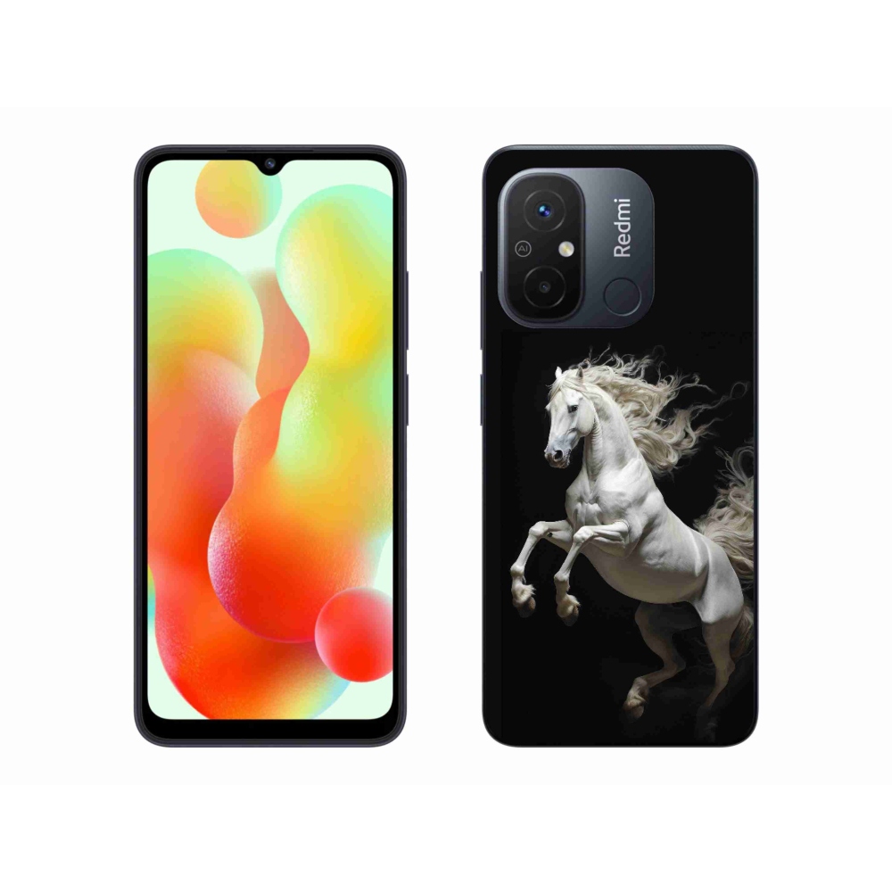 Gélový kryt mmCase na Xiaomi Redmi 12C - biely kôň 4