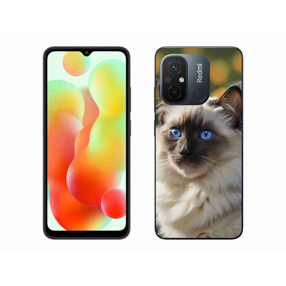 Gélový kryt mmCase na Xiaomi Redmi 12C - biely ragdoll