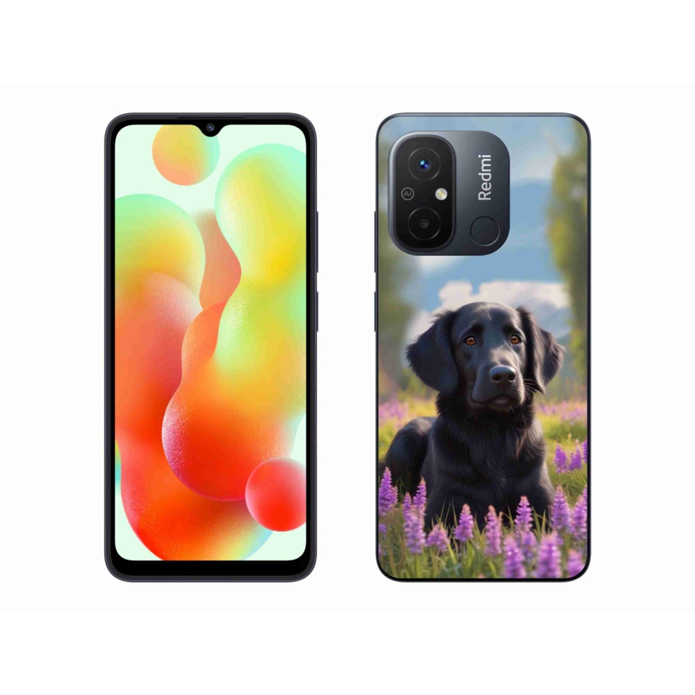Gélový kryt mmCase na Xiaomi Redmi 12C - elegantný čierny retriever