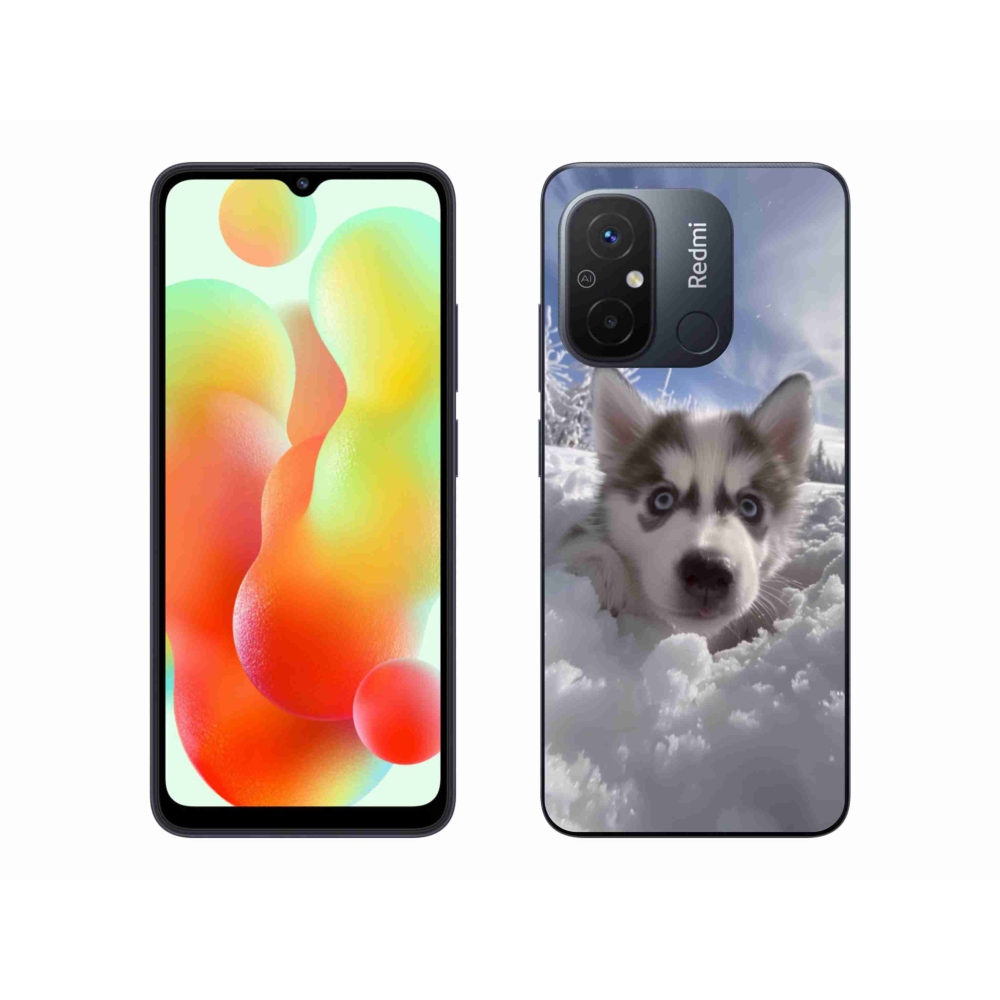 Gélový kryt mmCase na Xiaomi Redmi 12C - husky v snehu