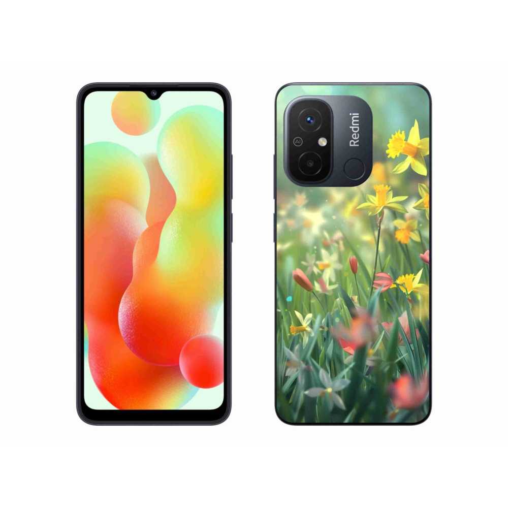 Gélový kryt mmCase na Xiaomi Redmi 12C - jarné kvety