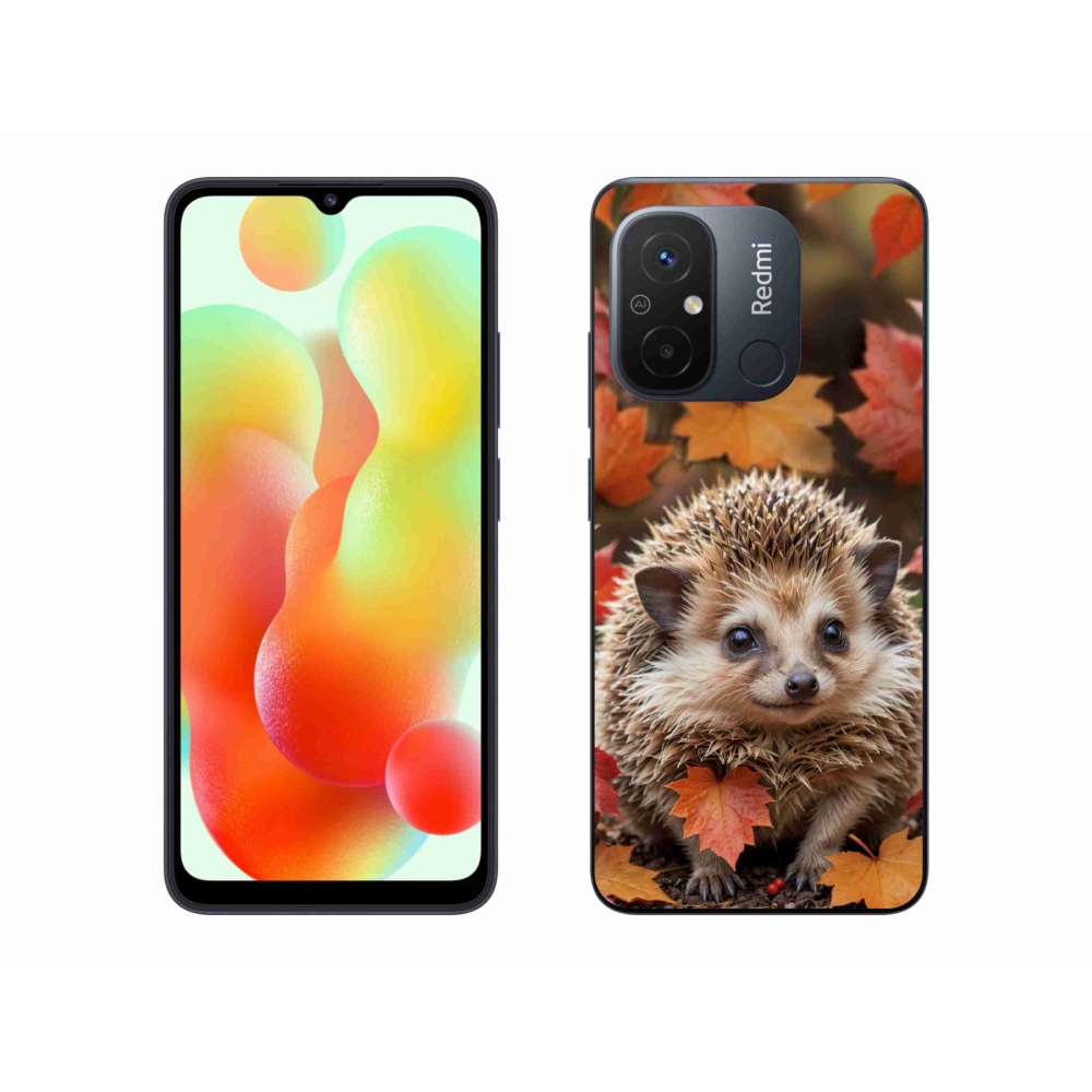 Gélový kryt mmCase na Xiaomi Redmi 12C - ježko v lístí
