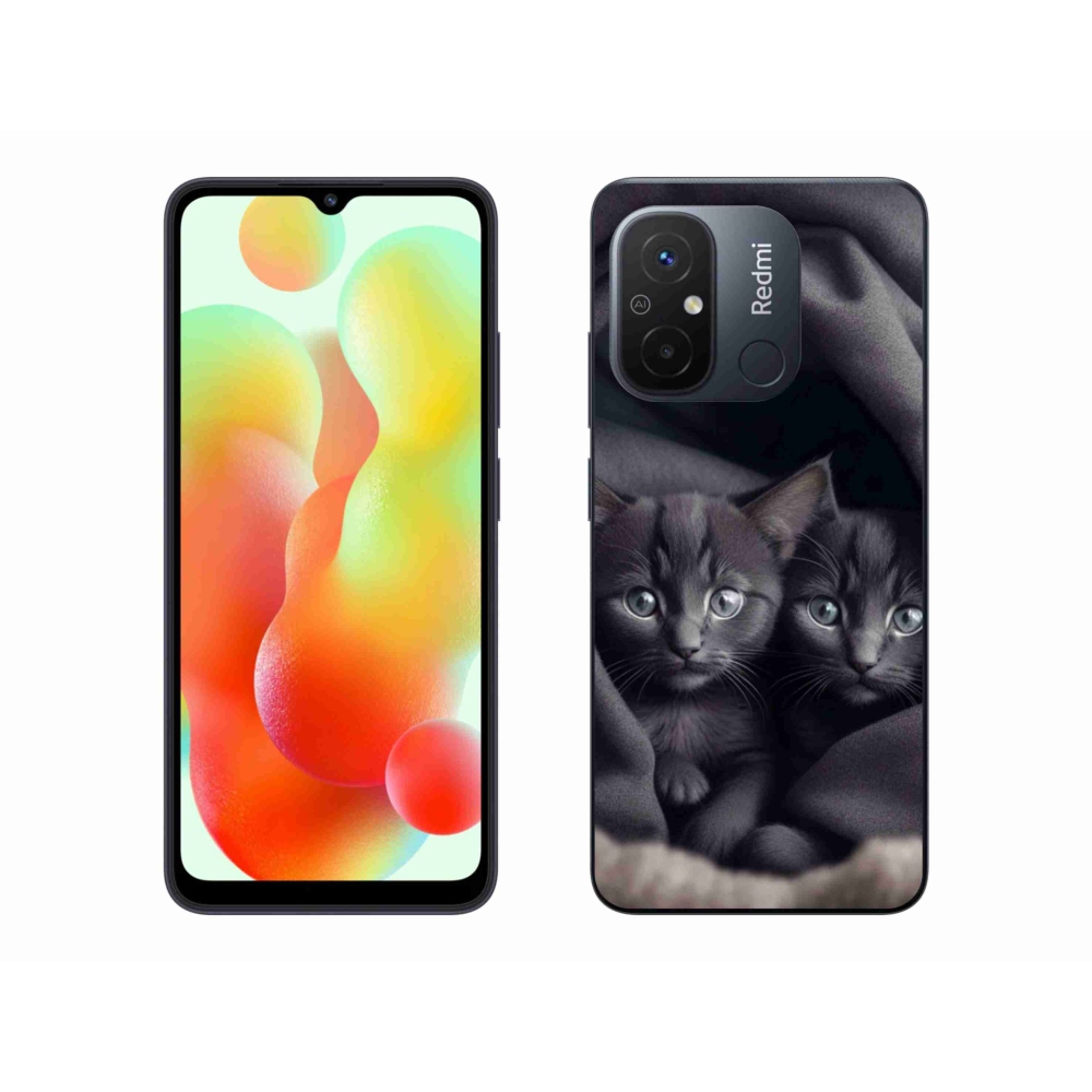Gélový kryt mmCase na Xiaomi Redmi 12C - mačacie duo