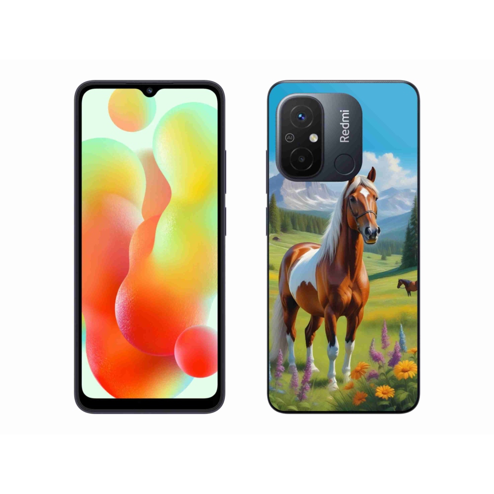 Gélový kryt mmCase na Xiaomi Redmi 12C - kôň na lúke