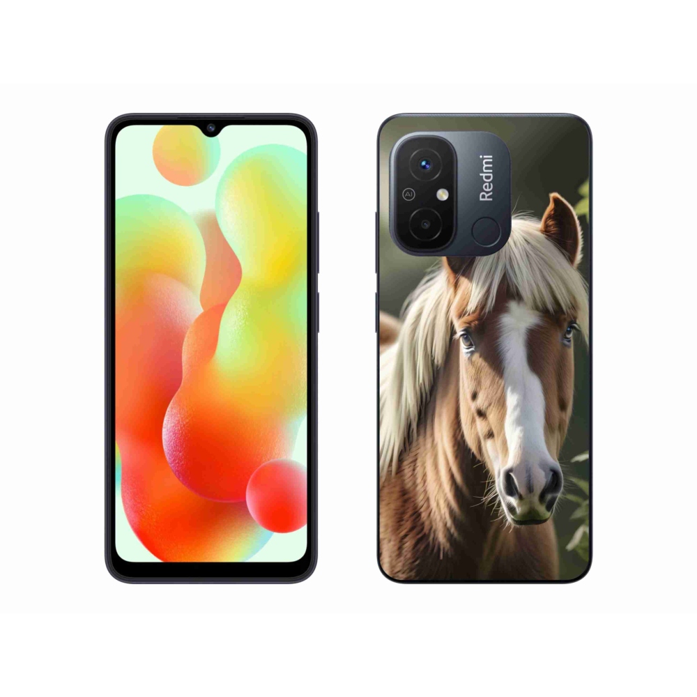 Gélový kryt mmCase na Xiaomi Redmi 12C - kôň so svetlou hrivou
