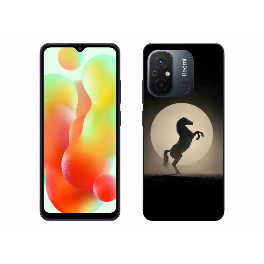 Gélový kryt mmCase na Xiaomi Redmi 12C - kôň v siluete
