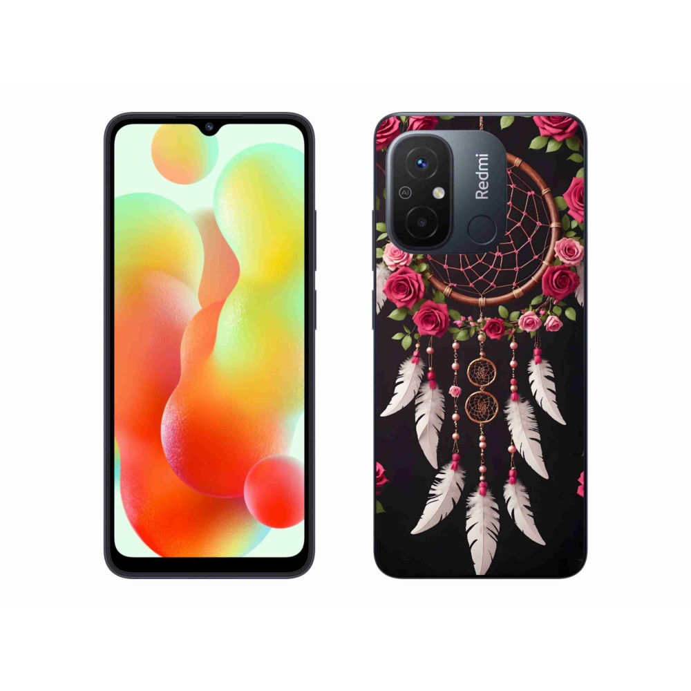 Gélový kryt mmCase na Xiaomi Redmi 12C - lapač snov s ružami