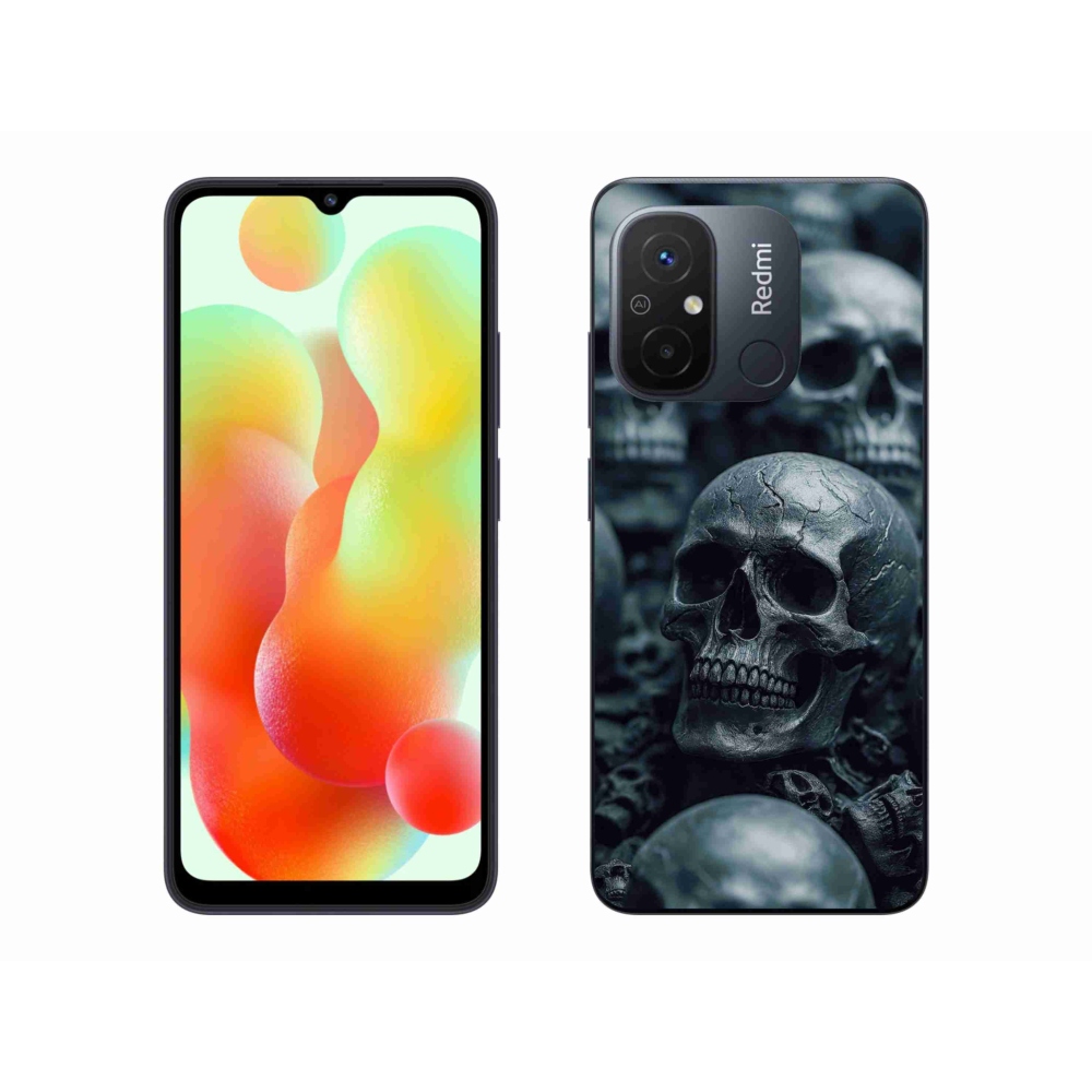 Gélový kryt mmCase na Xiaomi Redmi 12C - lebka 2