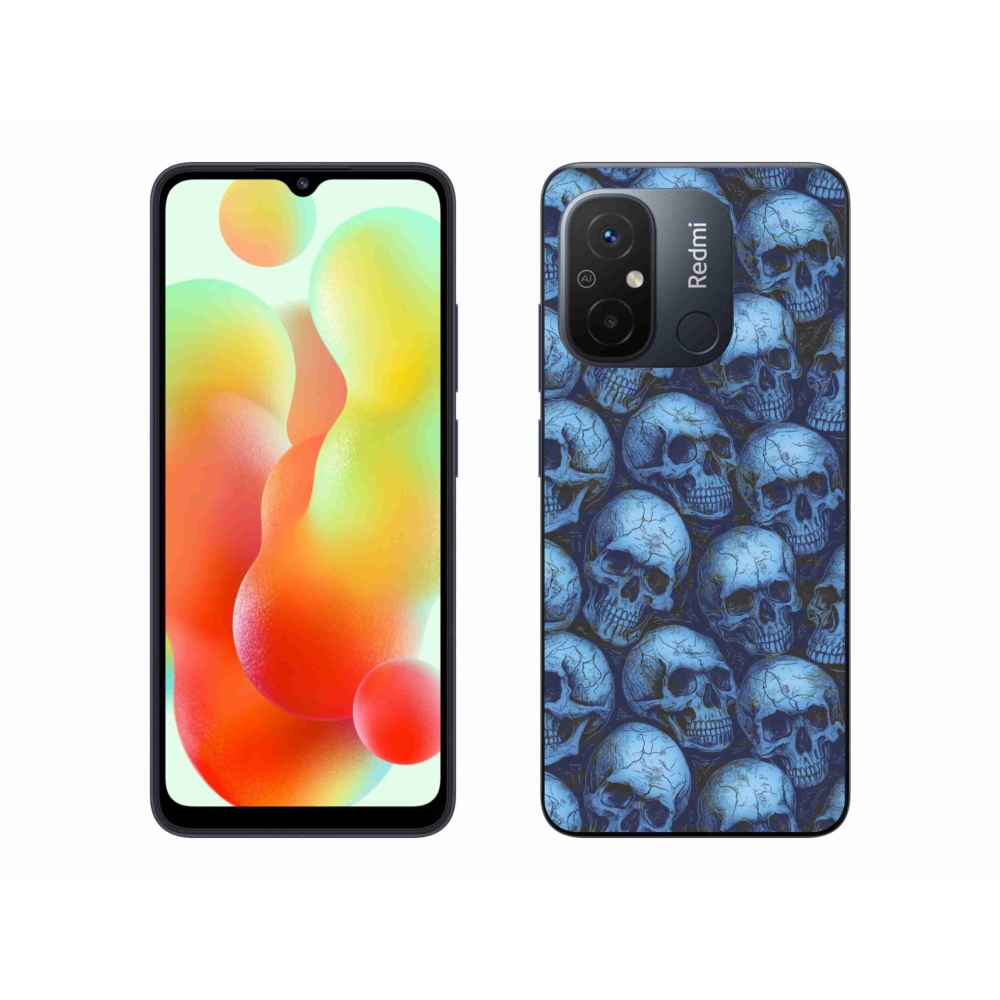 Gélový kryt mmCase na Xiaomi Redmi 12C - lebky