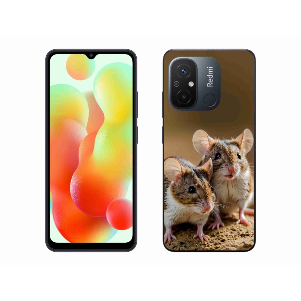 Gélový kryt mmCase na Xiaomi Redmi 12C - myší duo