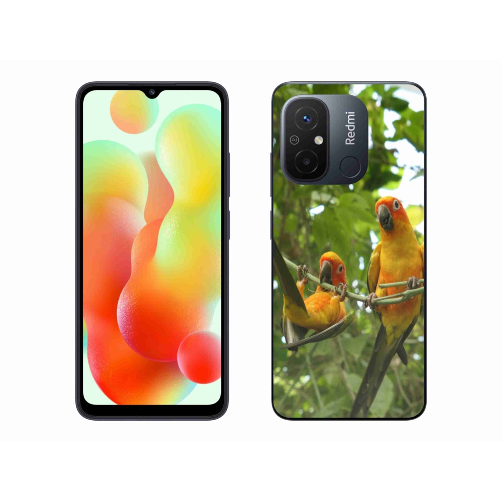 Gélový kryt mmCase na Xiaomi Redmi 12C - papagáje aratingy