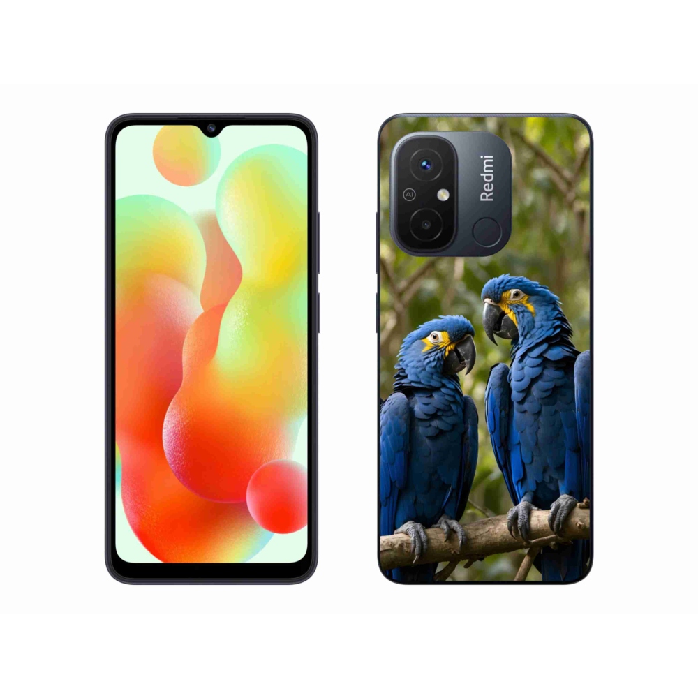 Gélový kryt mmCase na Xiaomi Redmi 12C - papagájové duo