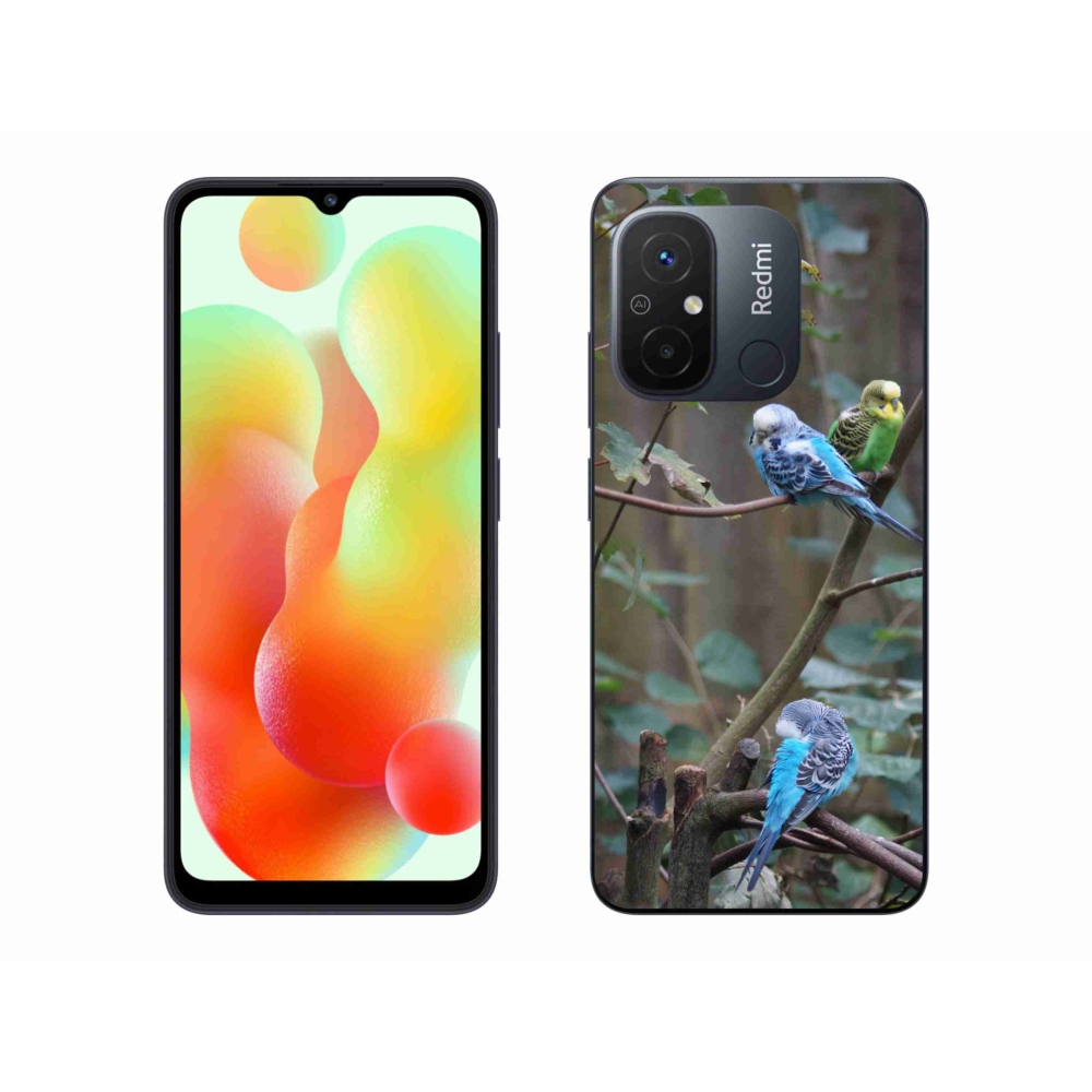 Gélový kryt mmCase na Xiaomi Redmi 12C - papagáje na vetve