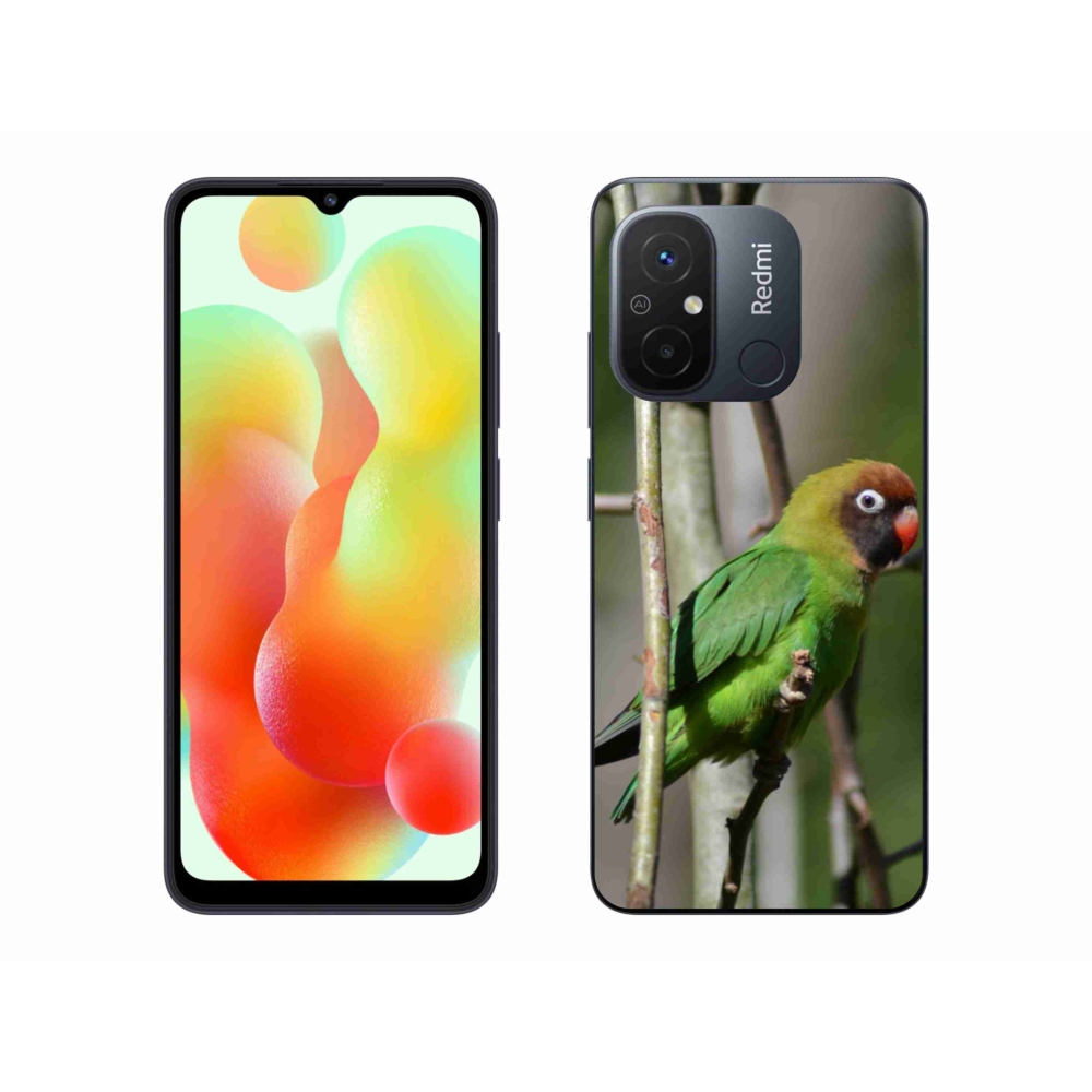 Gélový kryt mmCase na Xiaomi Redmi 12C - papagáj agapornis