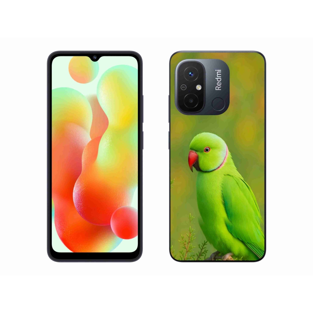 Gélový kryt mmCase na Xiaomi Redmi 12C - papagáj Alexandr 2
