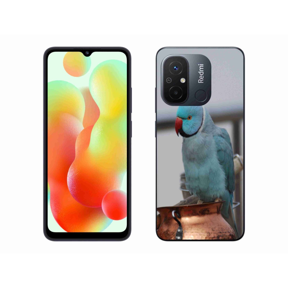 Gélový kryt mmCase na Xiaomi Redmi 12C - papagáj alexander modrý