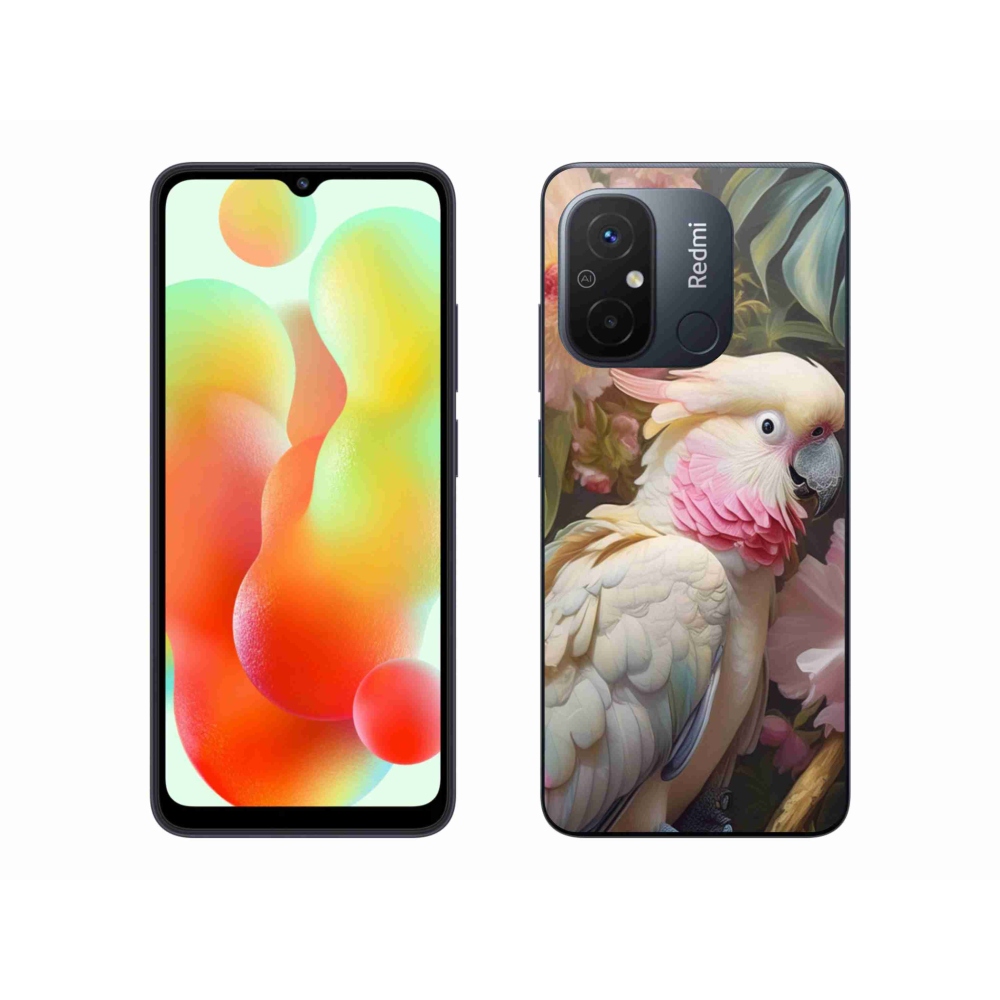 Gélový kryt mmCase na Xiaomi Redmi 12C - papagáj kakadu ružový 2