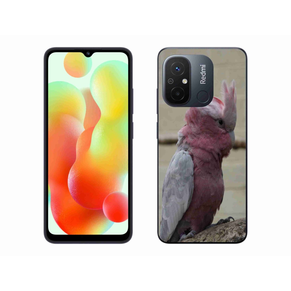 Gélový kryt mmCase na Xiaomi Redmi 12C - papagáj kakadu ružový