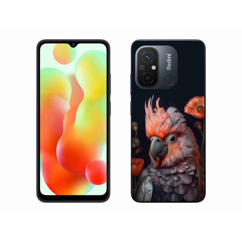 Gélový kryt mmCase na Xiaomi Redmi 12C - papagáj kakadu vo farbách