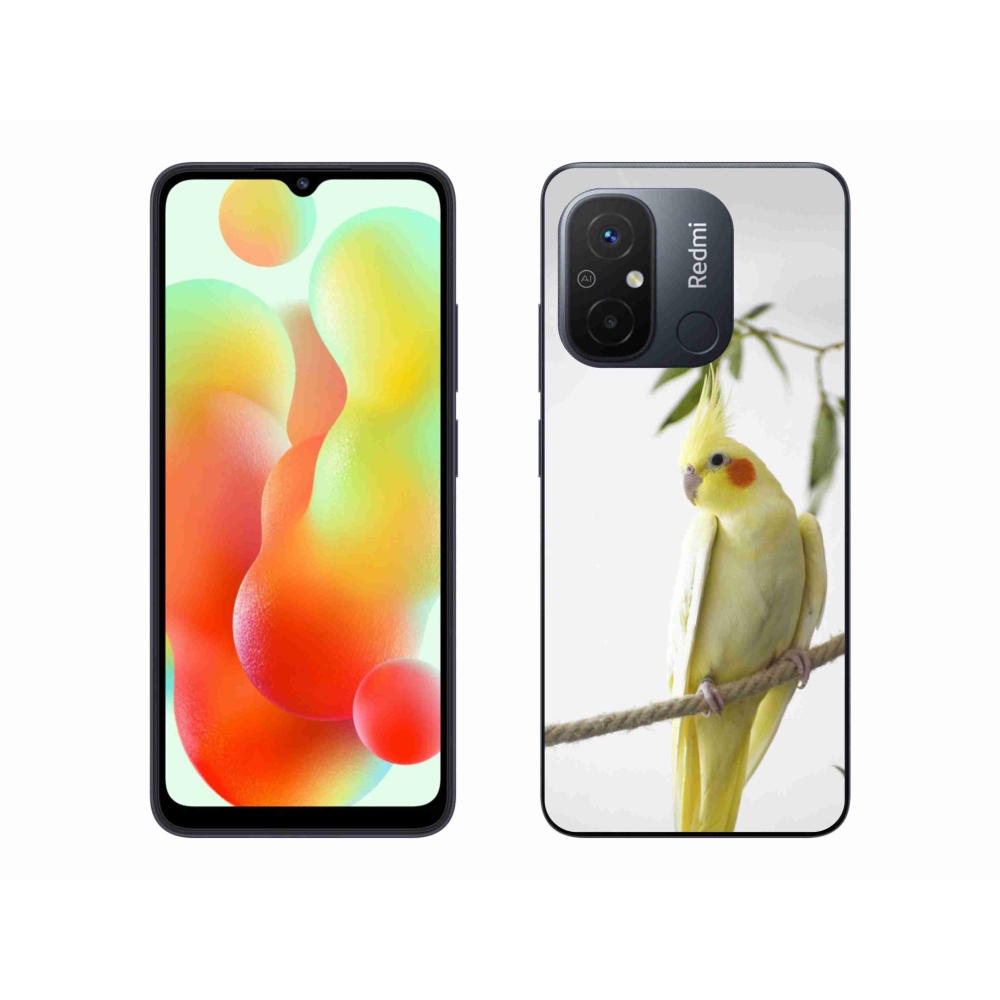Gélový kryt mmCase na Xiaomi Redmi 12C - papagáj korela chocholatá
