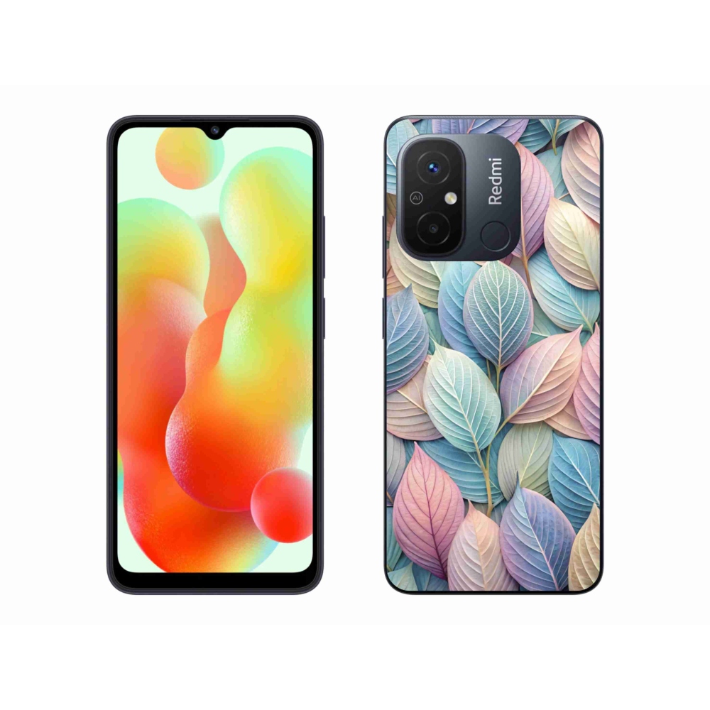 Gélový kryt mmCase na Xiaomi Redmi 12C - pastelové listy