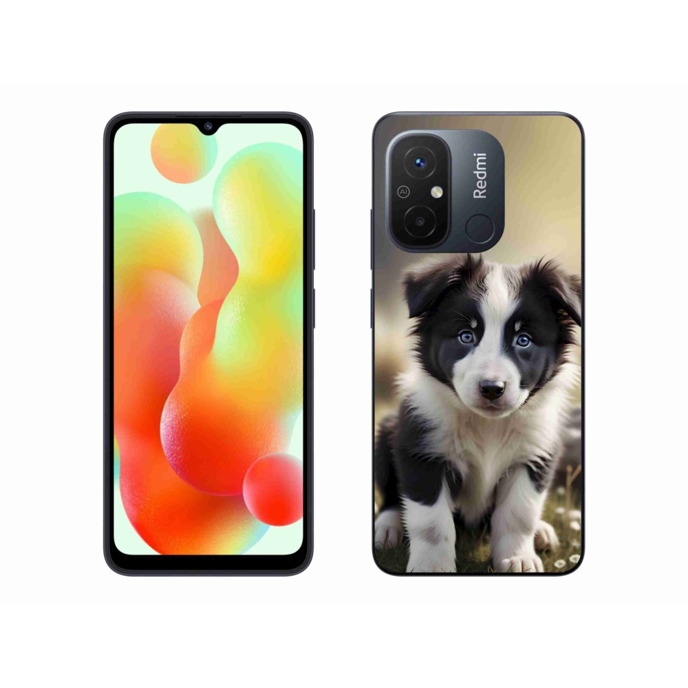Gélový kryt mmCase na Xiaomi Redmi 12C - roztomilá border kólia