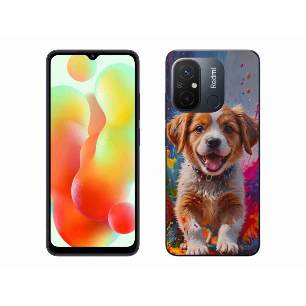 Gélový kryt mmCase na Xiaomi Redmi 12C - roztomilé šteňa 3