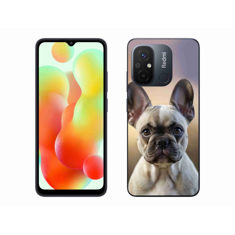 Gélový kryt mmCase na Xiaomi Redmi 12C - roztomilý francúzsky buldoček
