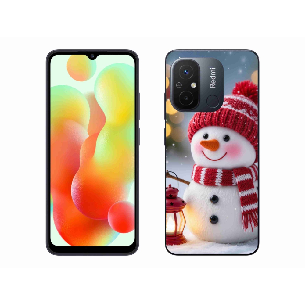 Gélový kryt mmCase na Xiaomi Redmi 12C - snehuliak 2