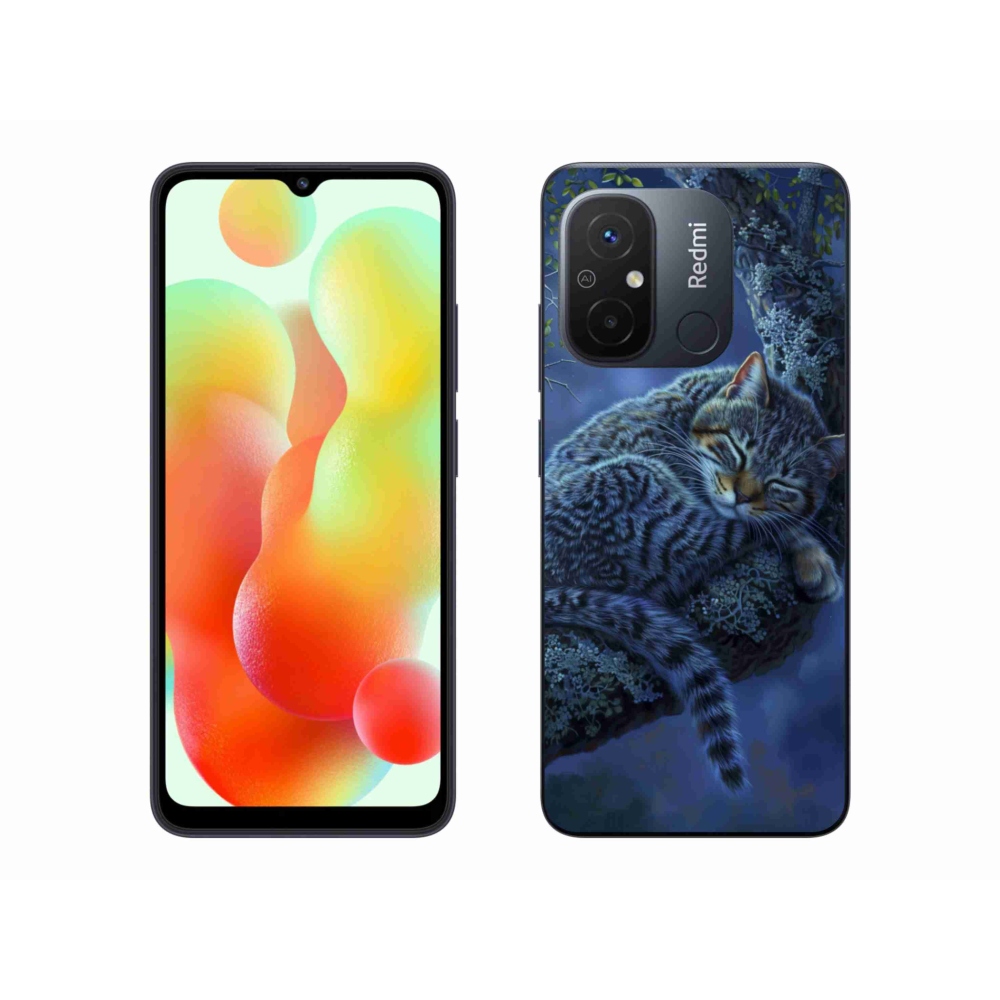 Gélový kryt mmCase na Xiaomi Redmi 12C - spiaca mačka
