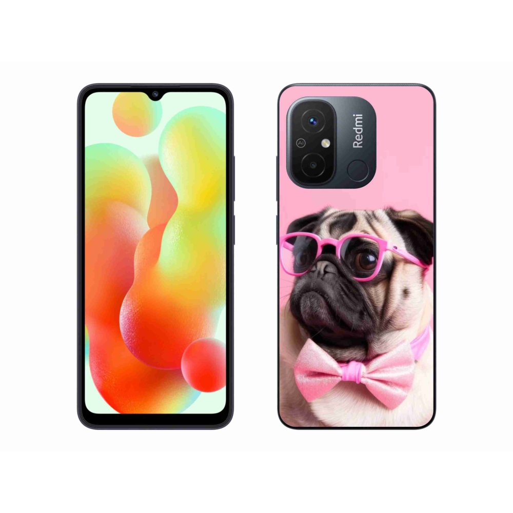 Gélový kryt mmCase na Xiaomi Redmi 12C - štýlový mops