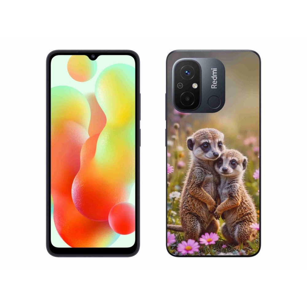 Gélový kryt mmCase na Xiaomi Redmi 12C - surikatí duo