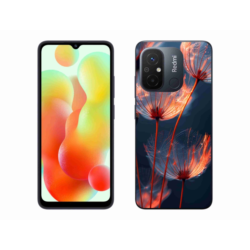 Gélový kryt mmCase na Xiaomi Redmi 12C - svetielkujúca páperie