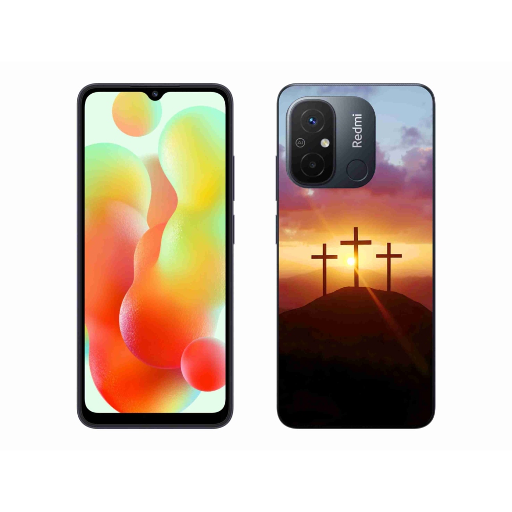 Gélový kryt mmCase na Xiaomi Redmi 12C - tri kríža