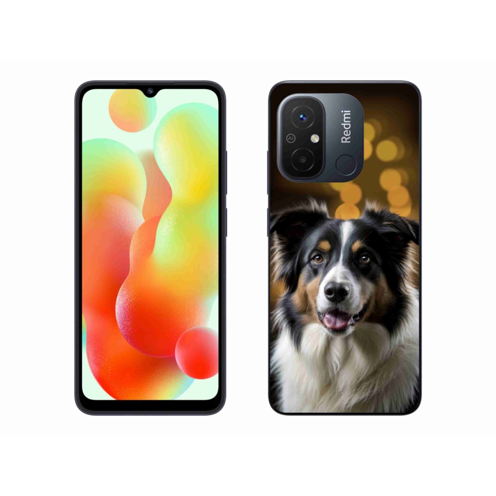 Gélový kryt mmCase na Xiaomi Redmi 12C - usmievavý austrálsky ovčiak