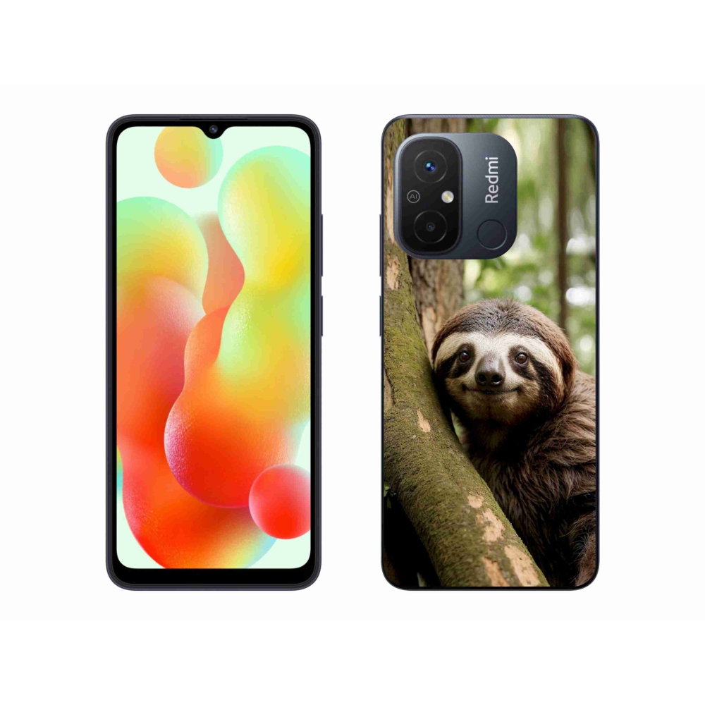 Gélový kryt mmCase na Xiaomi Redmi 12C - usmievavý leňochod