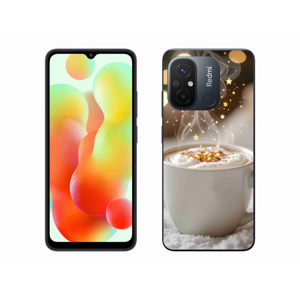 Gélový kryt mmCase na Xiaomi Redmi 12C - vianočný horúci nápoj