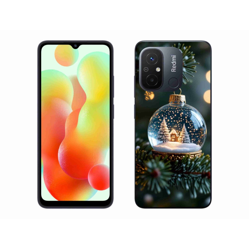 Gélový kryt mmCase na Xiaomi Redmi 12C - vianočné gule 2