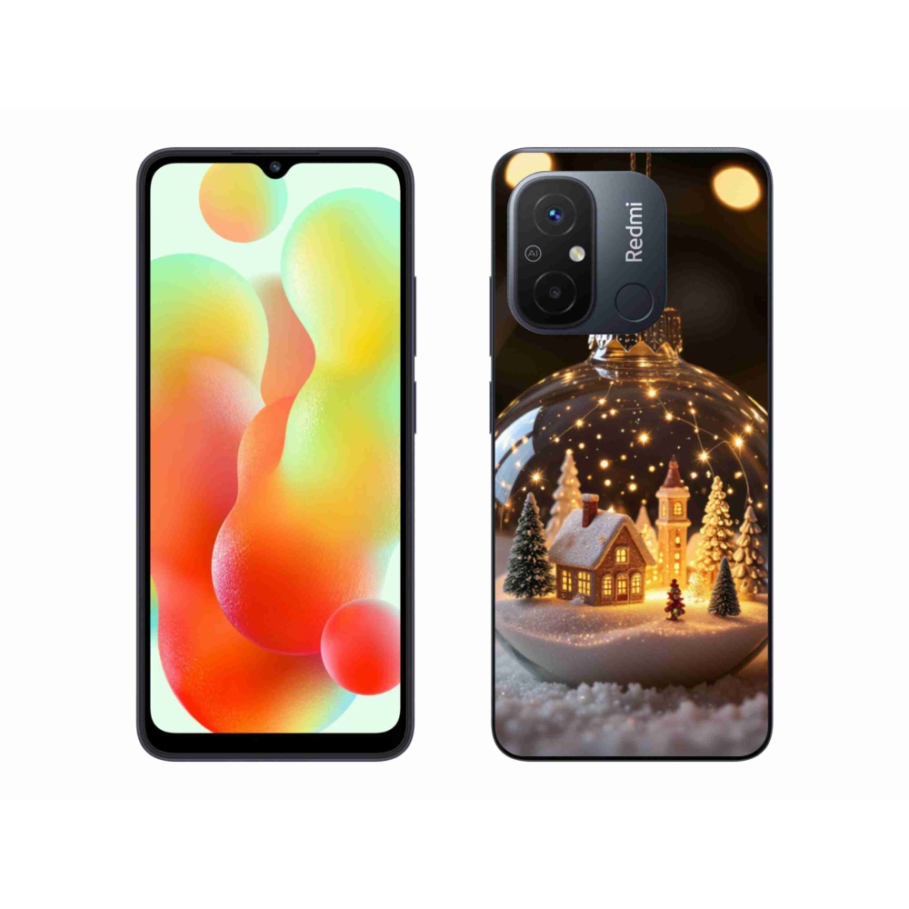 Gélový kryt mmCase na Xiaomi Redmi 12C - vianočné gule 3