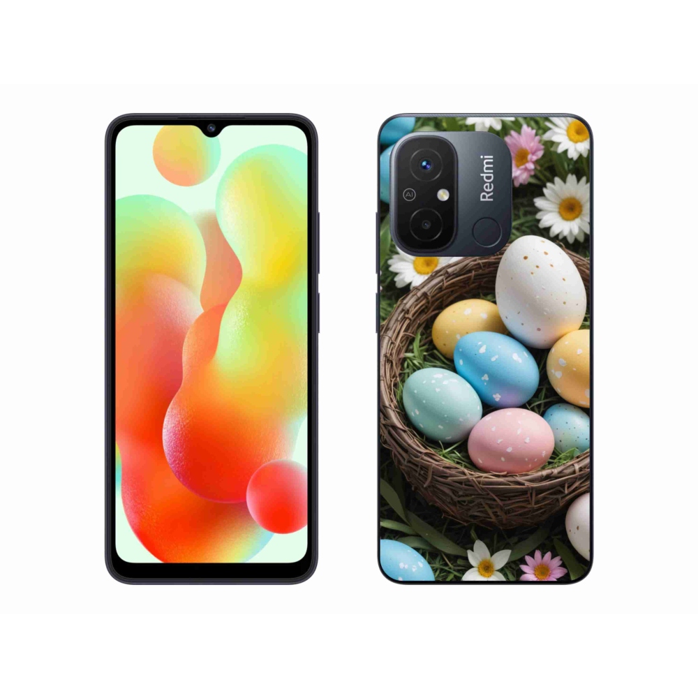 Gélový kryt mmCase na Xiaomi Redmi 12C - veľkonočné vajíčka 2