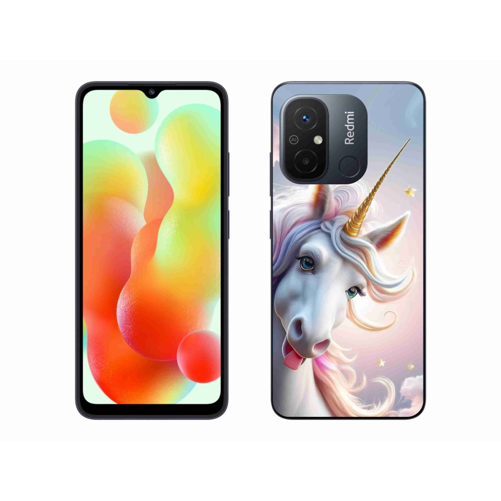 Gélový kryt mmCase na Xiaomi Redmi 12C - veselý jednorožec