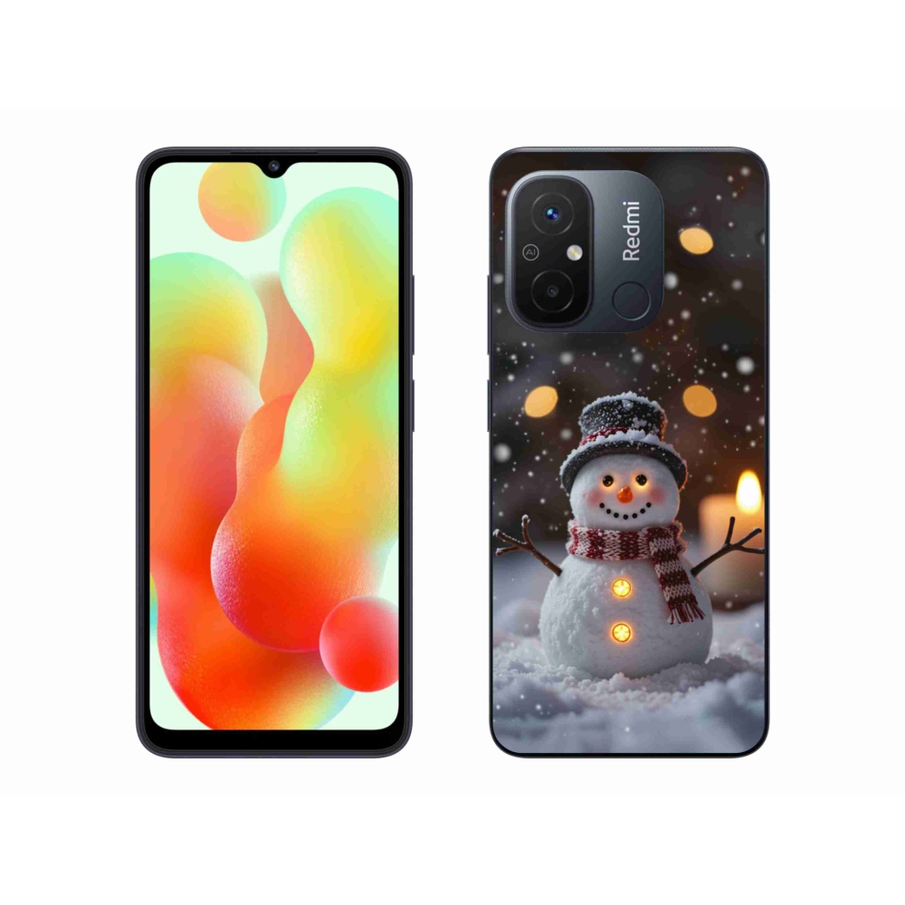 Gélový kryt mmCase na Xiaomi Redmi 12C - veselý snehuliak